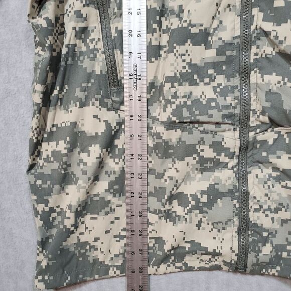 US Army Jacket Mens Medium Green Camo ADS Gen III Wind Cold Weather Full Zipper - Picture 4 of 10